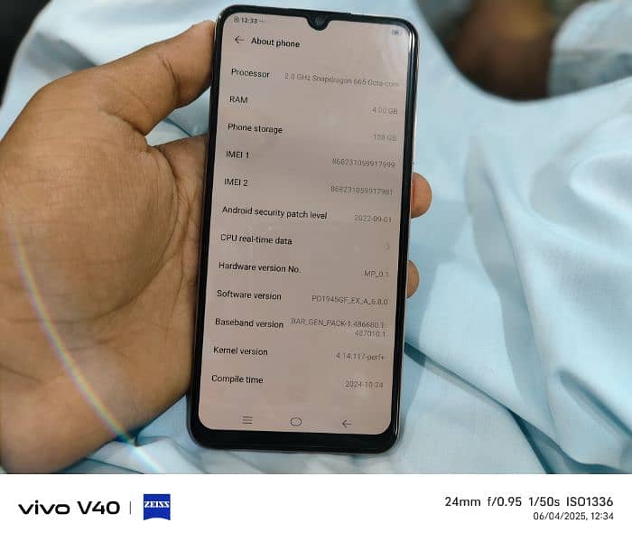 vivo complete box and all orignal phone 7