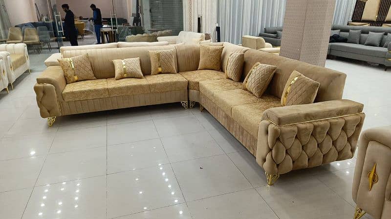 L shape sofa set 7.5 seats 1