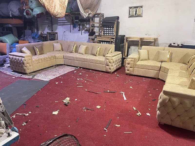 L shape sofa set 7.5 seats 3