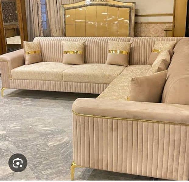 L shape sofa set 7.5 seats 0