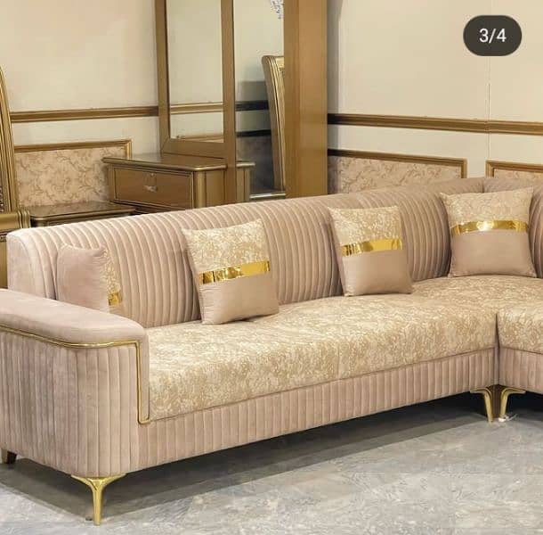 L shape sofa set 7.5 seats 1