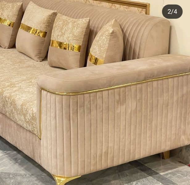 L shape sofa set 7.5 seats 2