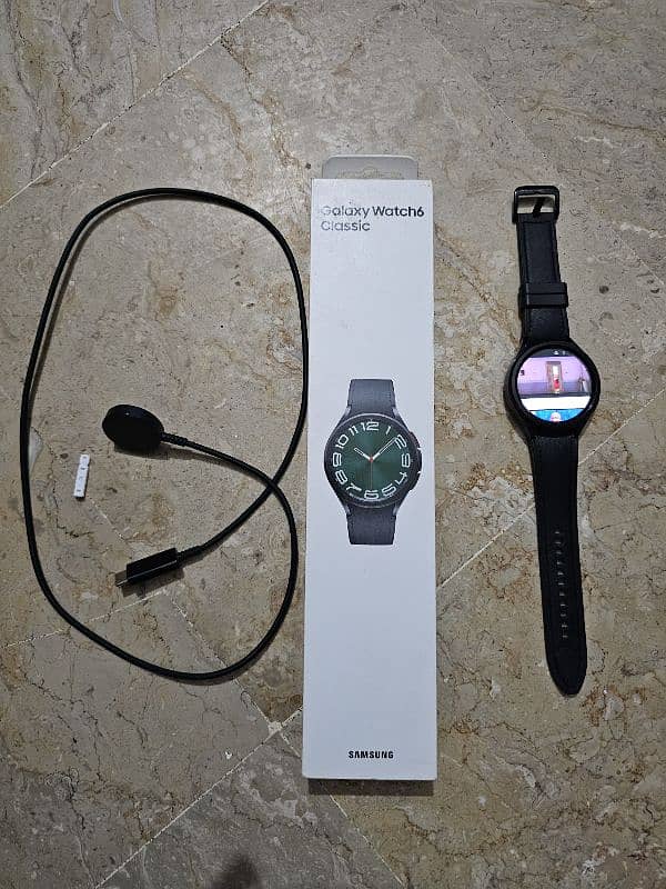 samsung galaxy watch 6 classic 47mm 3 months used 1