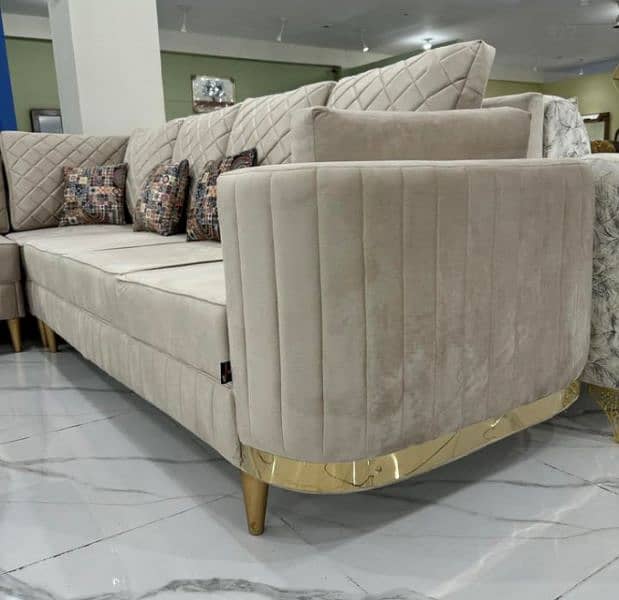 L shape sofa set 7.5 seats 2