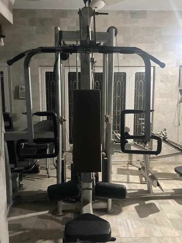 Home Gym Full Setup|Four station|Rowing Machine|Leg Extention|Pulley 3