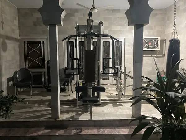 Home Gym Full Setup|Four station|Rowing Machine|Leg Extention|Pulley 7