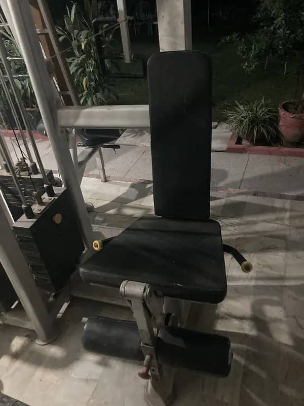 Home Gym Full Setup|Four station|Rowing Machine|Leg Extention|Pulley 9