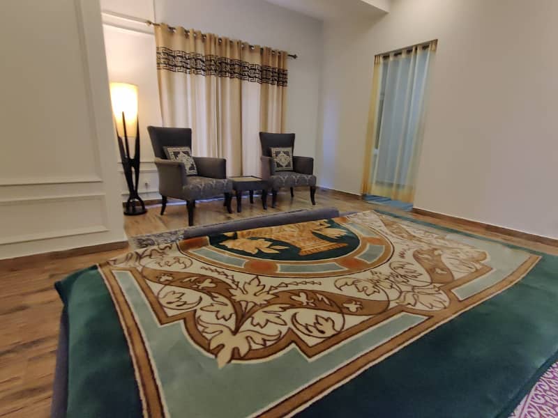 One bed luxury furnished apartment available for rent bahria hights 1 d block 7