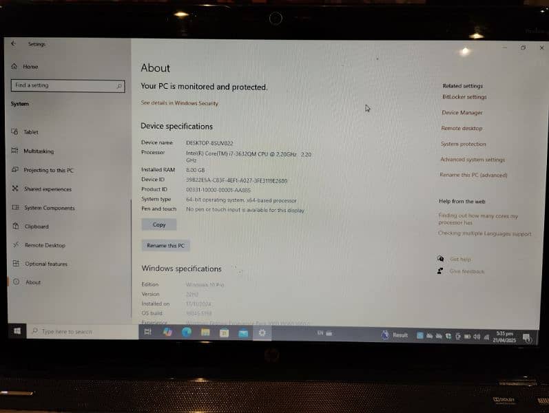 HP pavilion g6 (8/128gb) 7