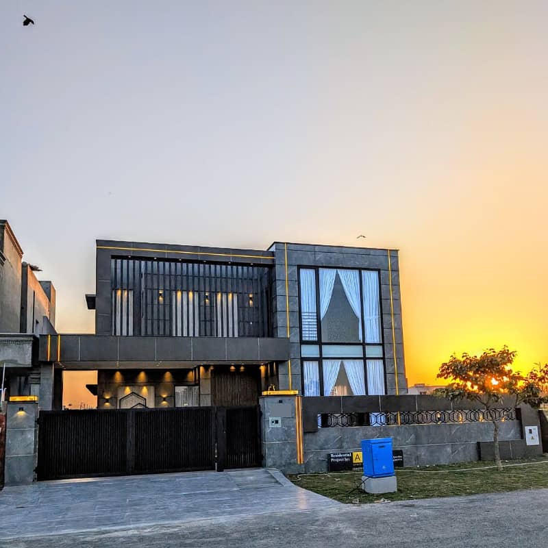 Facing Park 1 Kanal Brand New Lavish Bungalow For Sale On Top Location of Phase 7 DHA Lahore 0
