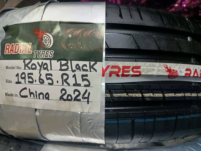 Royal Black 195/65R15 for City-Corolla-Reborn-Prius-Aqua-Swift etc 0