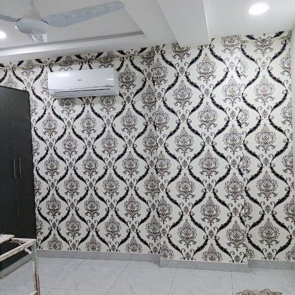 Wallpaper wpvc panel wooden floor celling grass available 03147093270 0