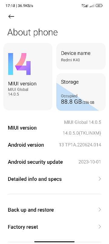 Redmi k40 gaming phone 90 FPS 12.256 0