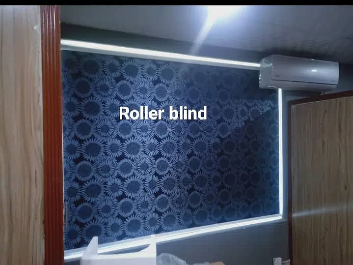 Roller blind heat n Sun light control. Zebra blind. Wood blind 11