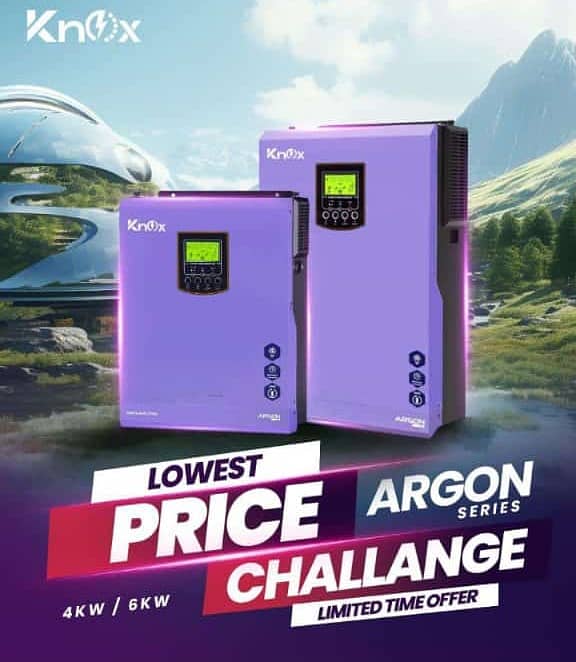 Off Grid solar Inverter Knox Argon Series 3kw and 5kw Dual Output 0