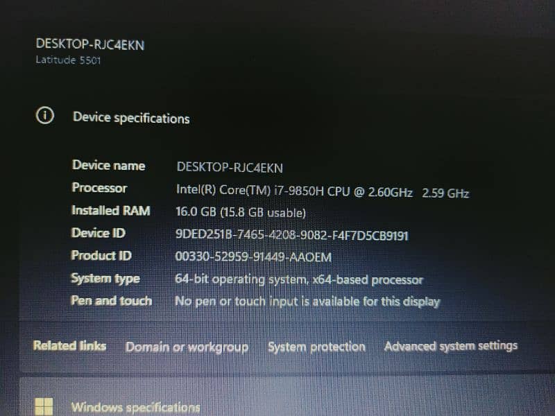 Powerful Dell Laptop for Sale! i7 9th Gen, 16GB RAM, 1