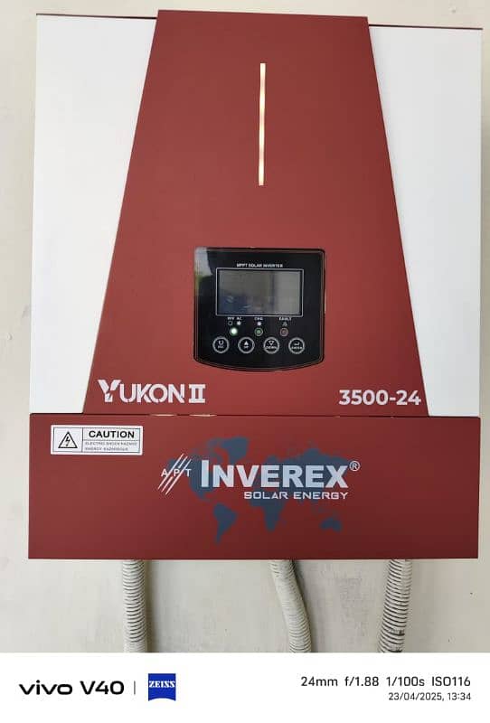 INVEREX YUKON2 SOLAR INVERTER 3.5 KW with full warranty just instaled 0
