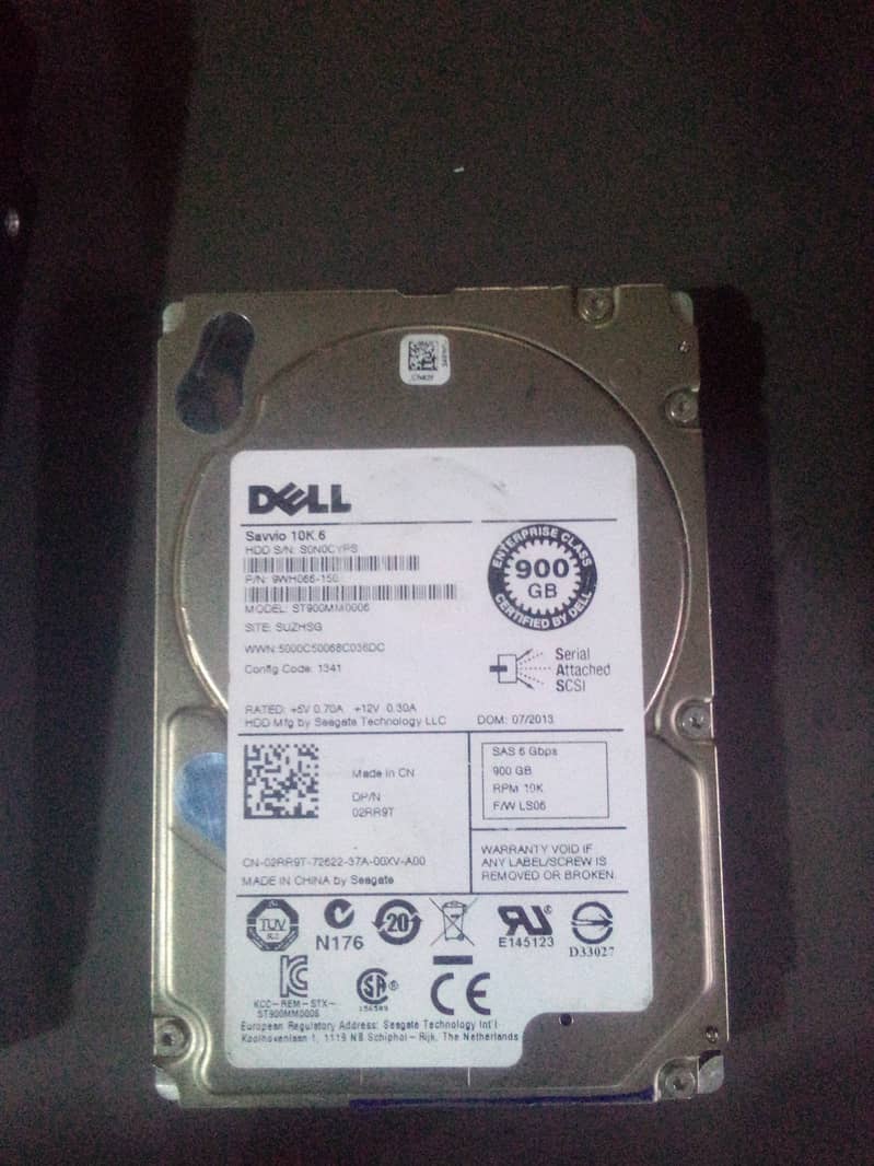 900GB 2.5" 10K SAS Disk Drive 0