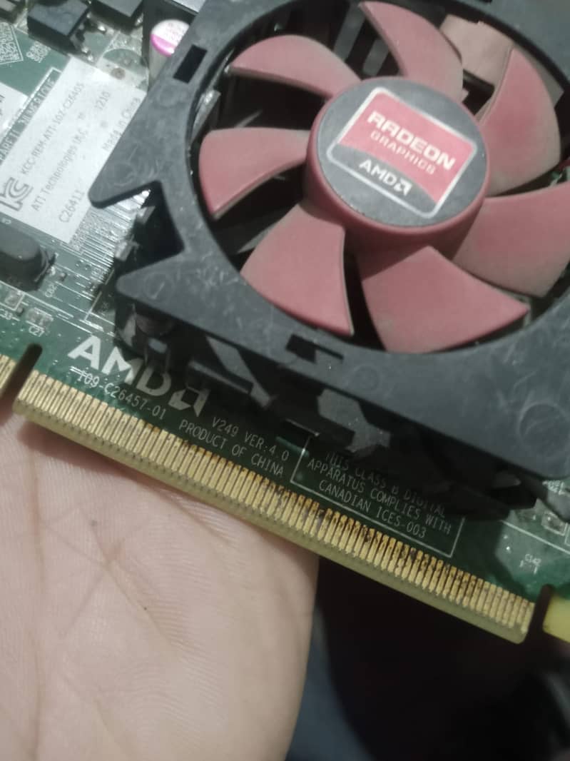 AMD Radeon HD 6450 graphics card with DDR3 memory type 1GB memory siz 3