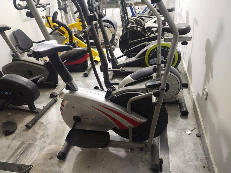 exercise cycle elliptical machine cross trainer magnetic upright bike 2