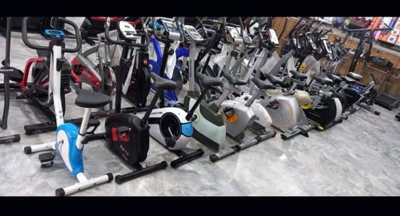 exercise cycle elliptical machine cross trainer magnetic upright bike 16