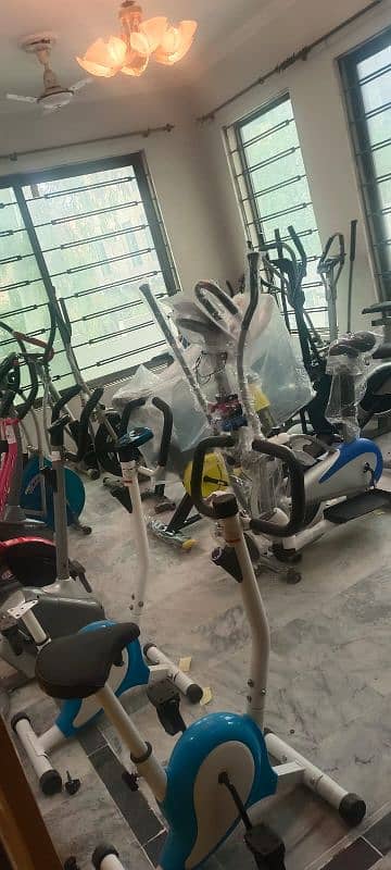 exercise cycle elliptical machine cross trainer magnetic upright bike 18