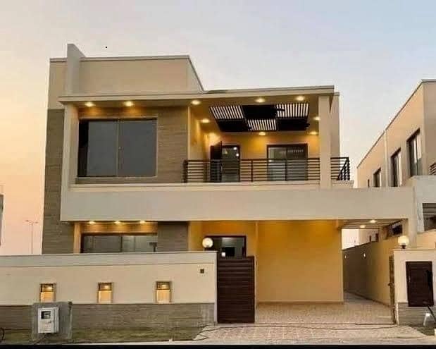 272sq yd Ready to Move Villa in Precinct-1 0.5km from main entrance. A-One Construction Standard 5Bed Drawing Dining Lounge 0