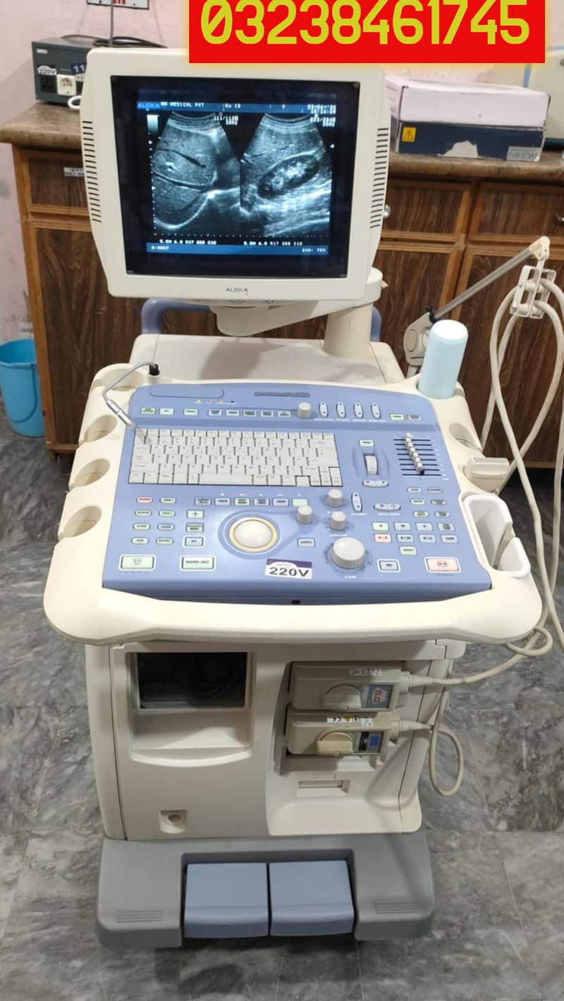 Aloka alpha 5 japanese colour doppler ultrasound machine 0