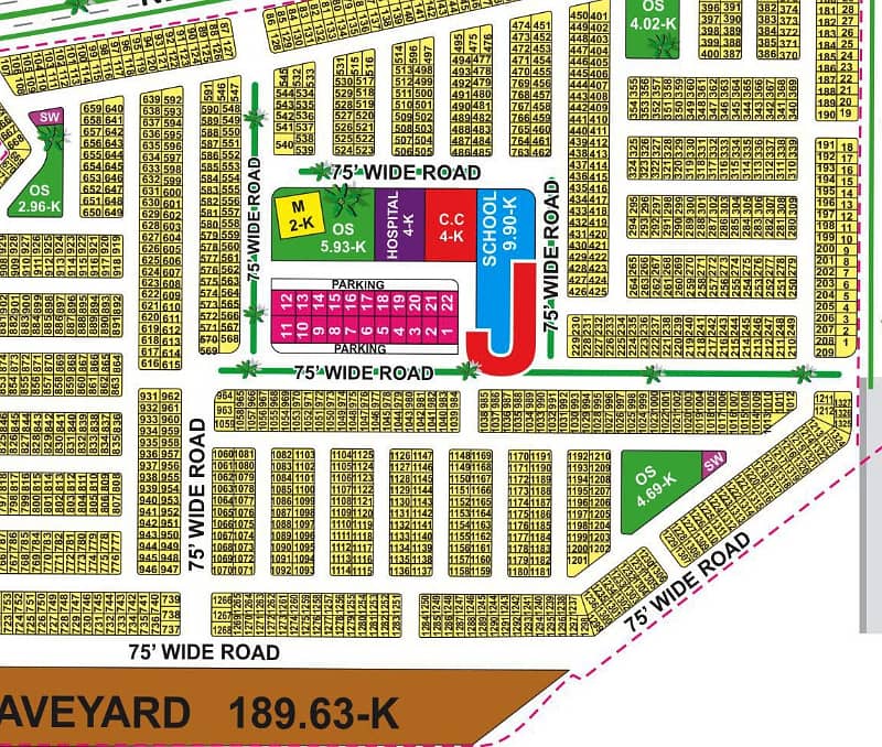 J Block 75 Feet Road Direct Access 200 Feet Road Plot For Sell Just 3450000 All Dues Clear 0