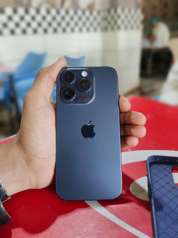 iPhone 15 pro LLA blue 128gb Condition 9.5/10 battery health 92% 1