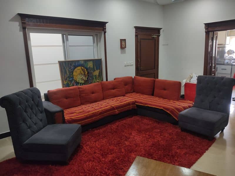 really good condition L shape sofa 0