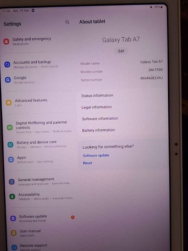 Samsung A7 tablet 2