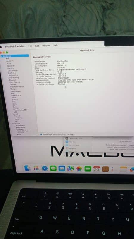 macbook pro 2023 m3 16gb 1tb under warranty 6