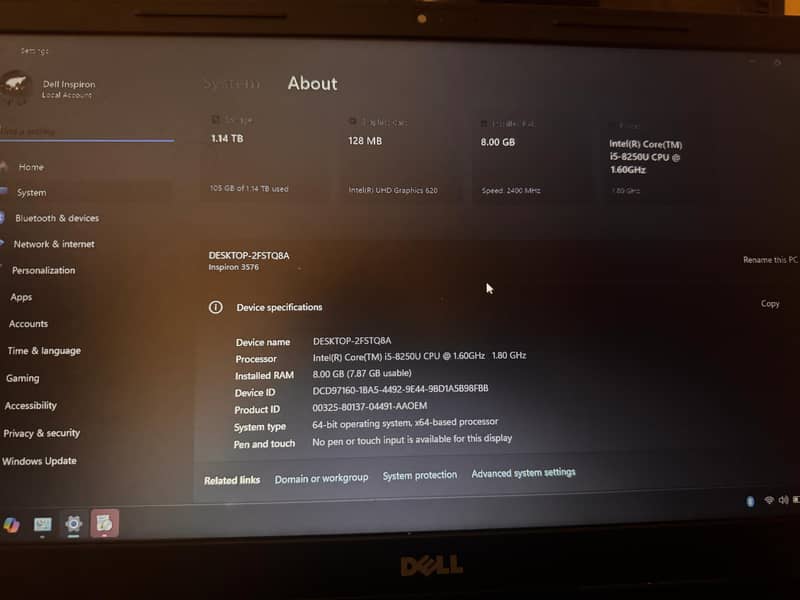 Dell Inspiron 15 3576 Core i5 8th Generation 1