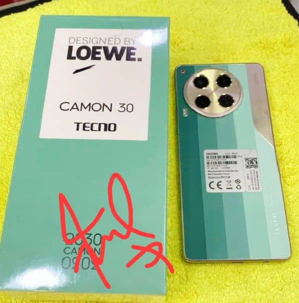 CAMON 30 JUST BOX OPENED CONDITION 0