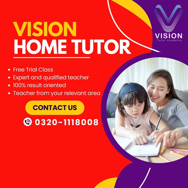 Male and Female Home Tutor for KG and all classes. Call 03201118008 0