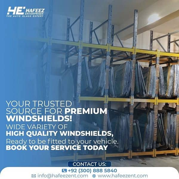 windscreen , Door glass, front and back glass , door step Service kia 9