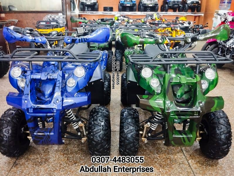 New tyre and parts Quad Jeep atv for sale delivery all Pak 1