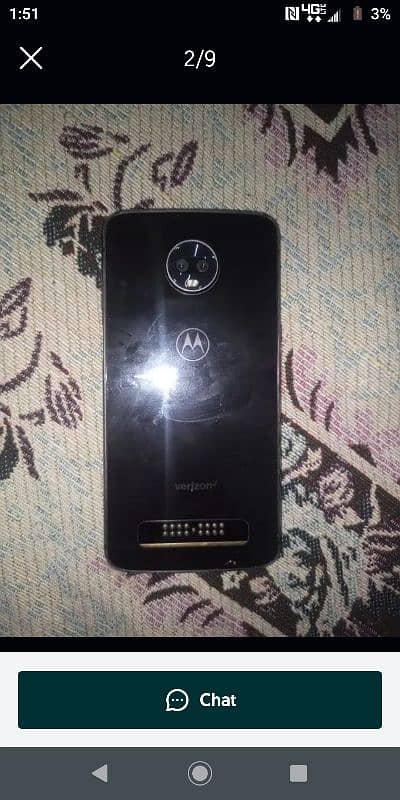 Moto z3 single sim approved 4/64 1