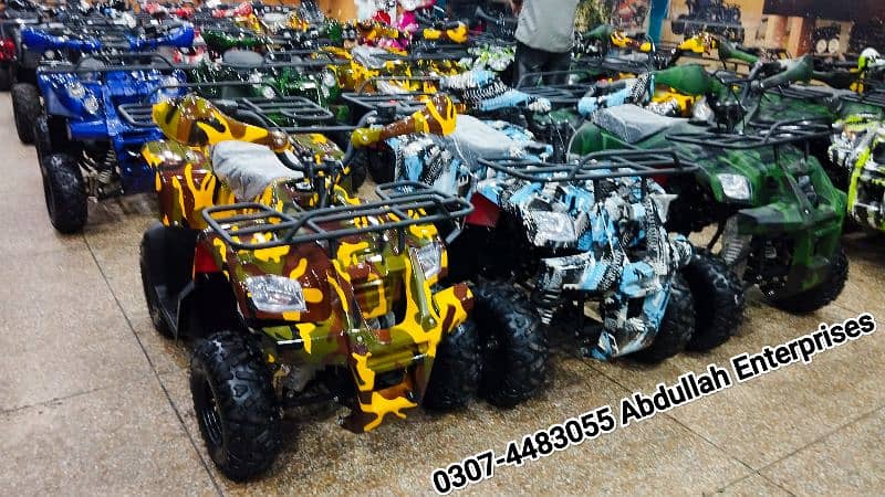 Full recondition Square  light jeep model 110cc ATV Quad Bike 2