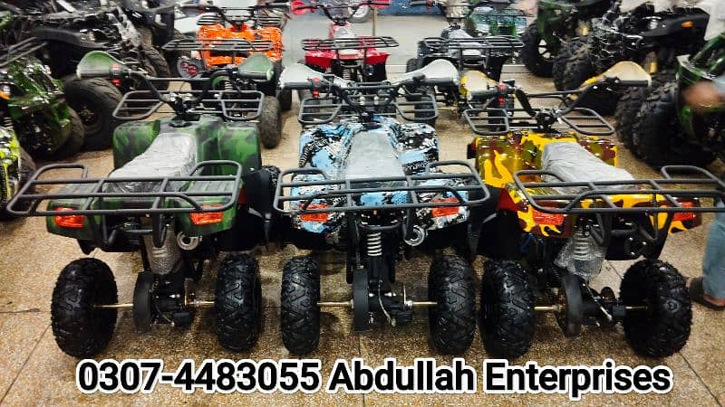 Full recondition Square  light jeep model 110cc ATV Quad Bike 3