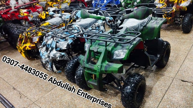 Full recondition Square  light jeep model 110cc ATV Quad Bike 7