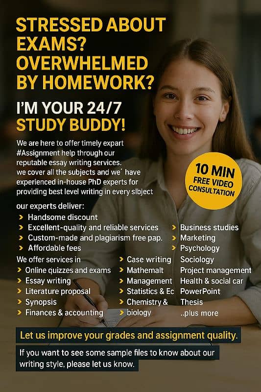 Professional Homework, Assignment & Test Help - 100% Accurate & Timely 0