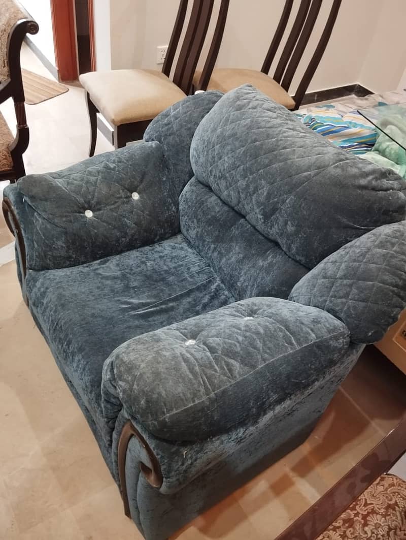 2 seater and 2 single seater sofa 2