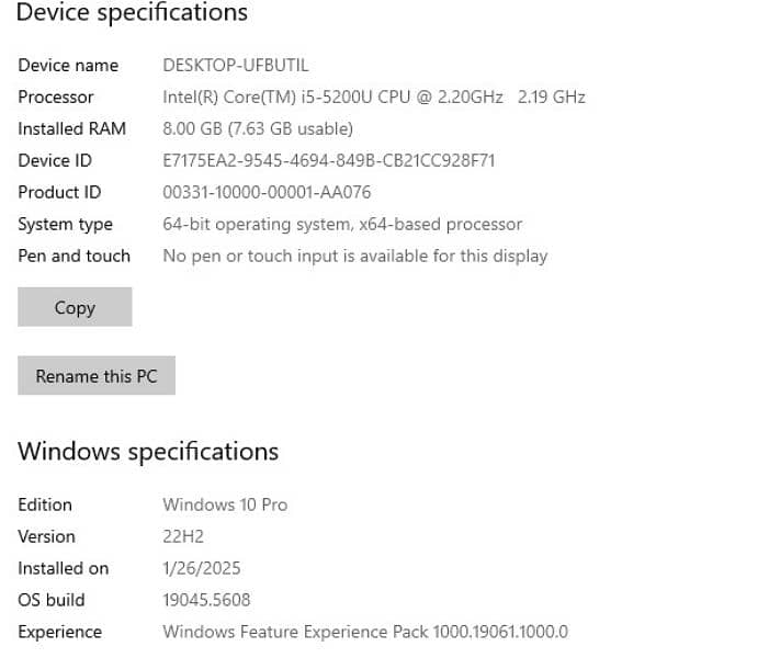 core i5 5th generation 2