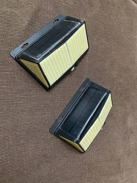2 x Compact Solar lights -Waterproof + Sensor 2