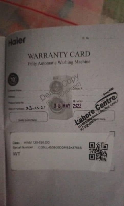 Haier fully automatic 12 kg washing machine 1