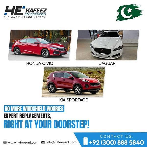 sportage/haval/proton/Honda/Toyota/Suzuki/Hyundai Car Windscreen Glass 18