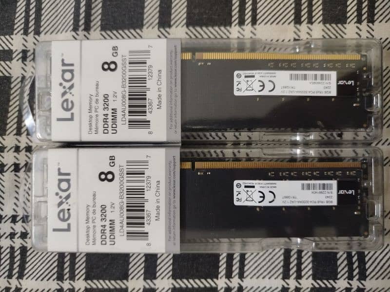 lexar 16 GB RAM DDR4 (8x2) Good condition 0