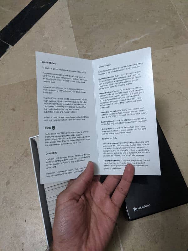 Cards against humanity playing cards game. 5